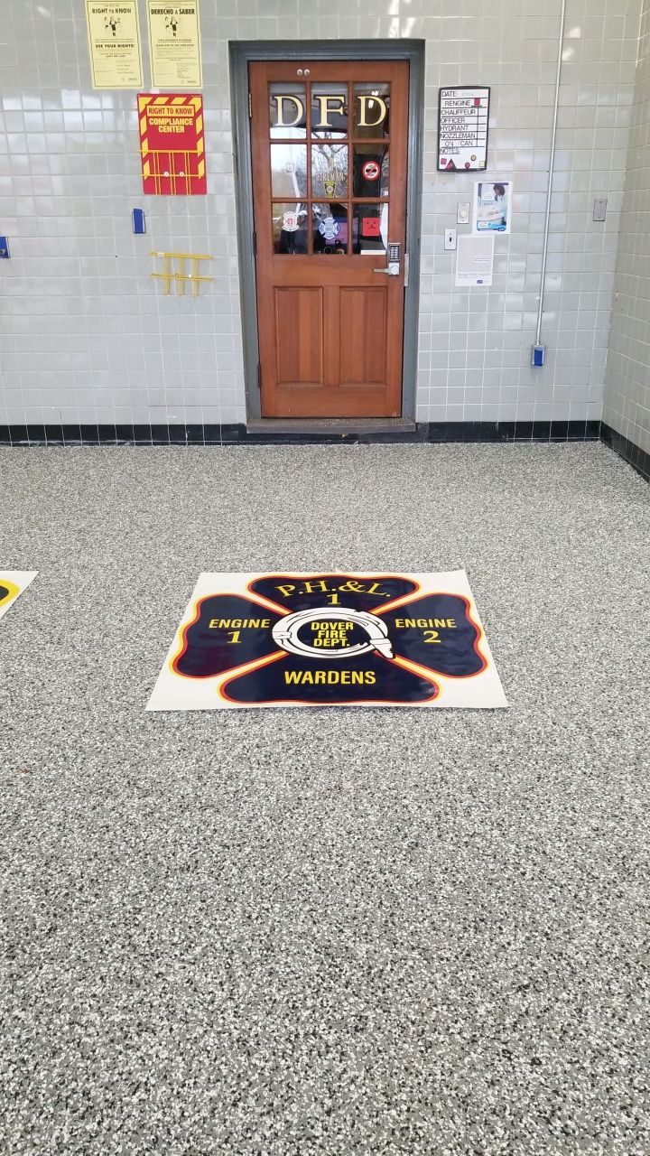 Dover Firehouse with their new Smoke Floor! by Spectrum Painting, LLC