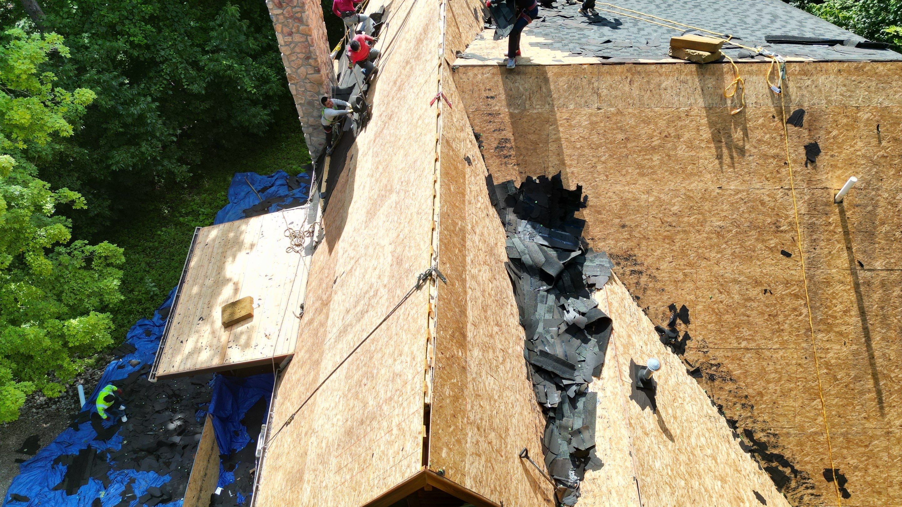 Residential Roofing Installation using Timberline HDZ Shingles - Charcoal by RoofX 