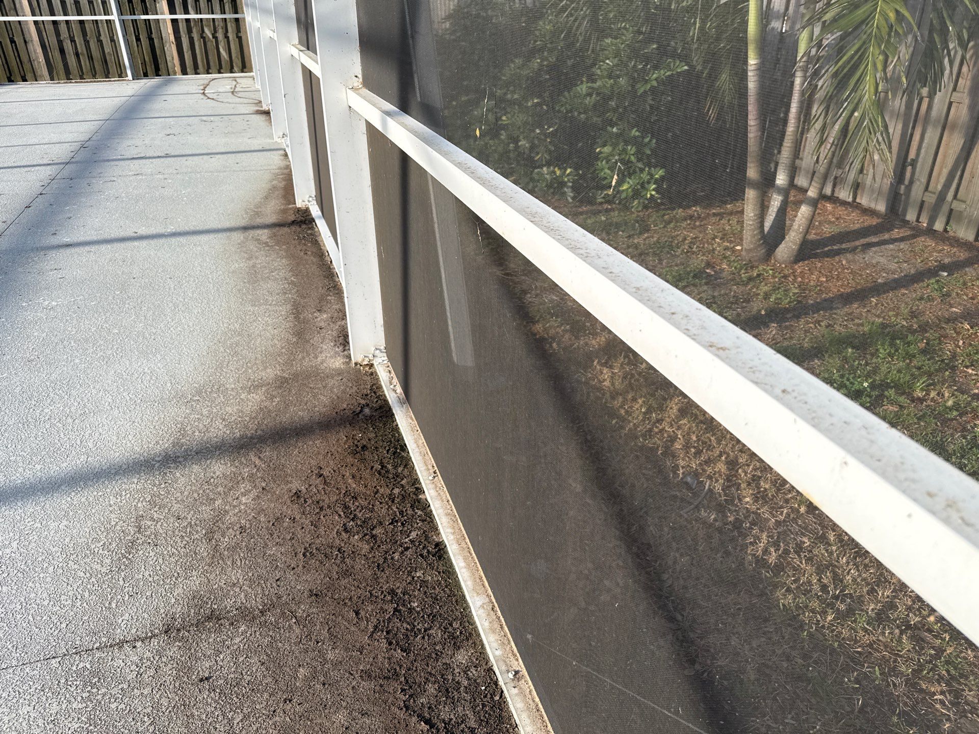 Painted Pool Deck & Pool Cage Cleaning in Allendale – Bradenton, FL by Sunshine AquaWash