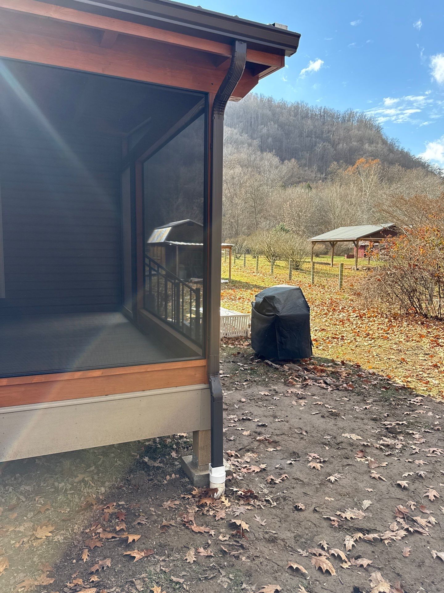 Custom Composite Deck and Screened Porch Addition in Hinton by Walnut Hollow Decks & Outdoor Living