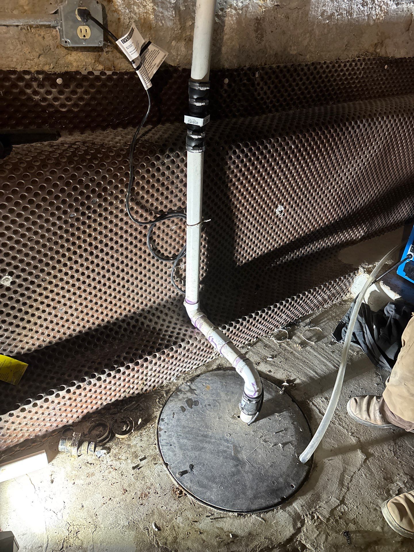 Retrofitting Drainage Board for Rachel by Waterproofing Northeast