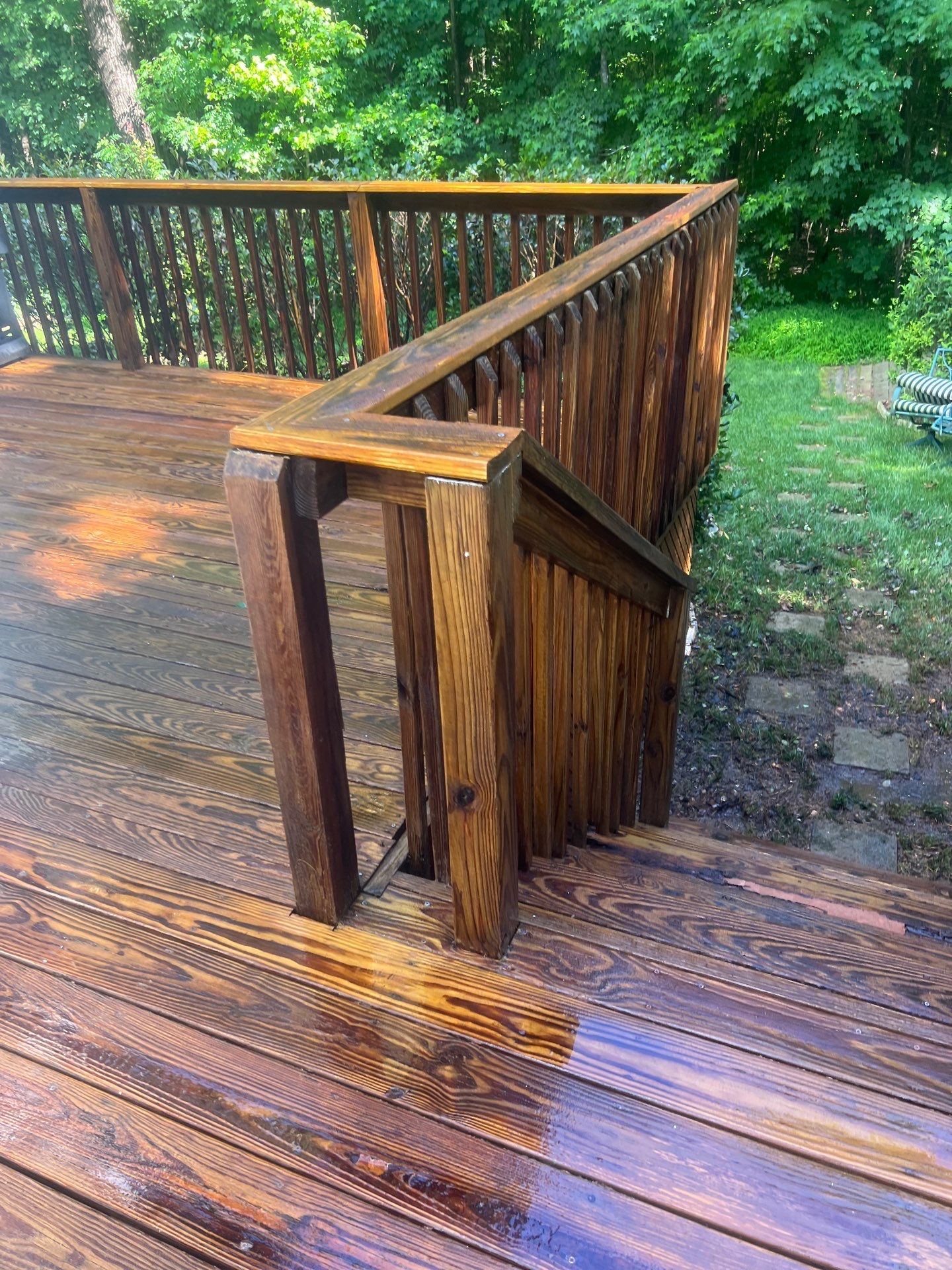 Weathered Deck using Wood Sealant by DuraSeal