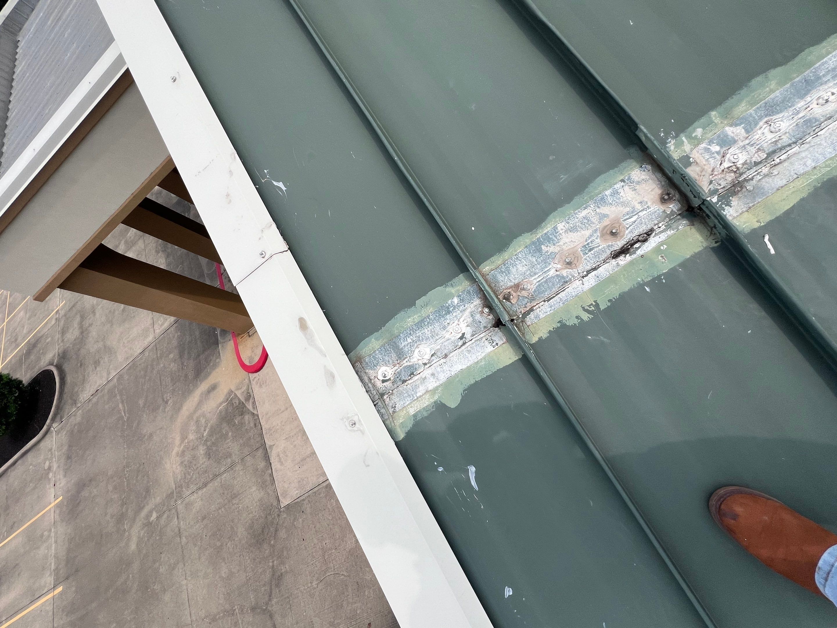 Hail Damage using Metal by Roof Repair Company