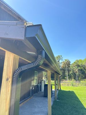 Black K-Style Seamless Gutters in Fort Myers FL