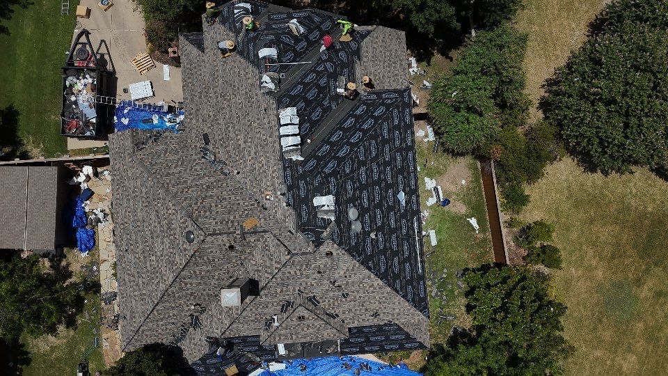 Residential Roof Repair using IKO Dynasty Class 3 Impact Resistant Shingles by Becker Roofing and Exteriors