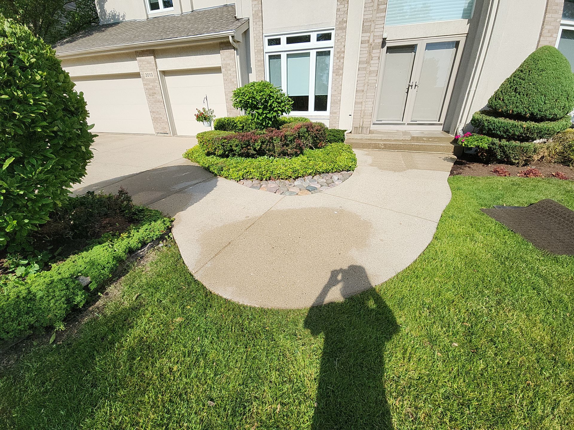 Aggregate concrete cleaning by Northern Power Washing LLC.