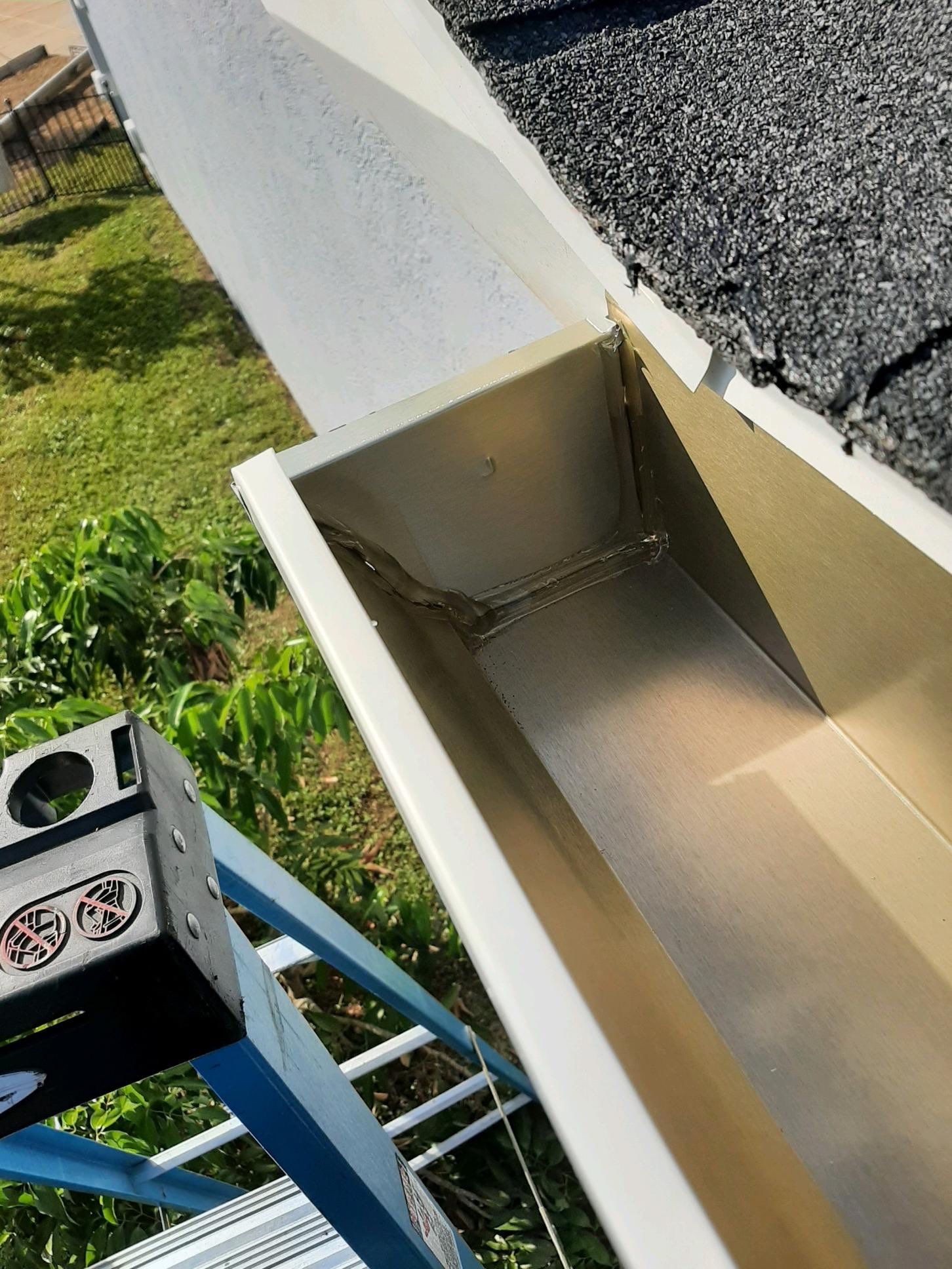 Seamless Gutter Installation using White K-Style Gutters by Gutter Professors