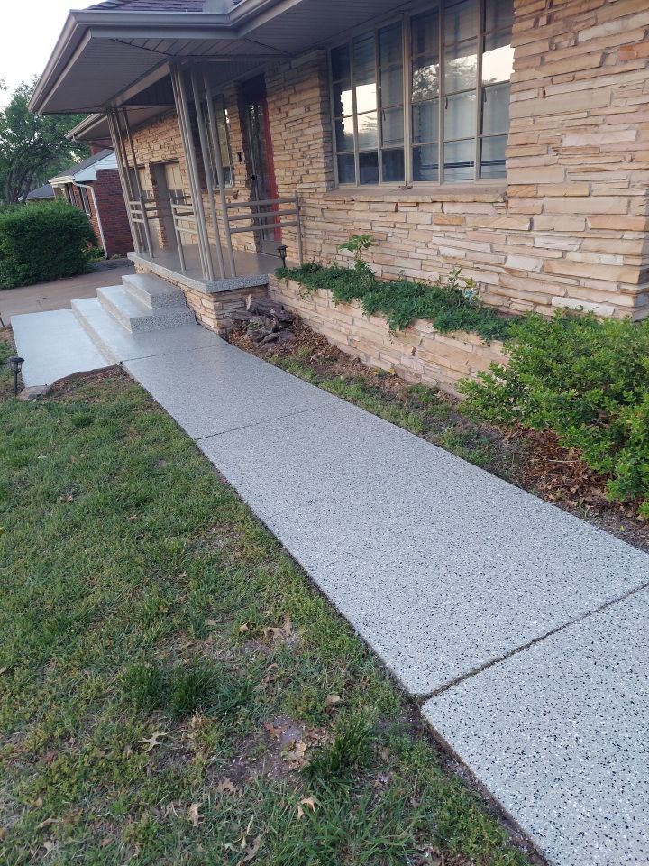 Porch Coating Installation with Mediterranean by Copperhead Coatings