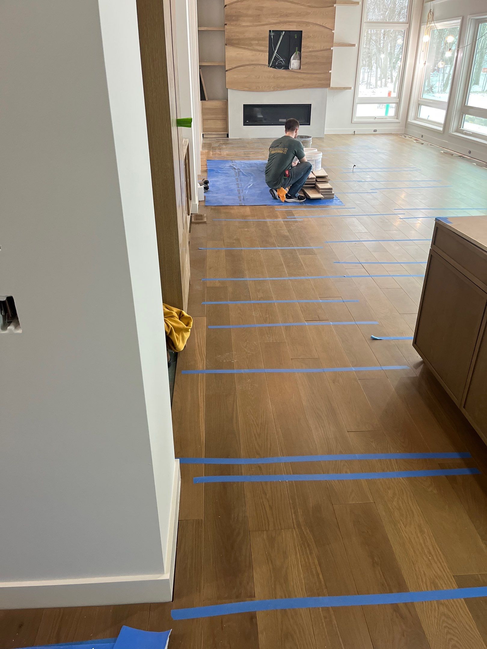 Custom Domestic White Oak Floors Installed in this Large Lakeshore Stunner! by RTBaldwin Hardwood Floors