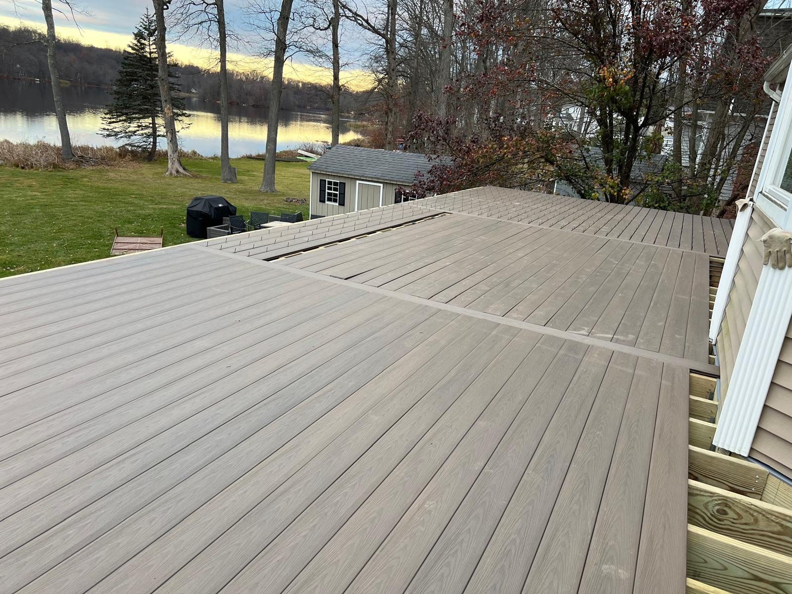 Deck Resurface + Extension  in Randolph by deck guardian