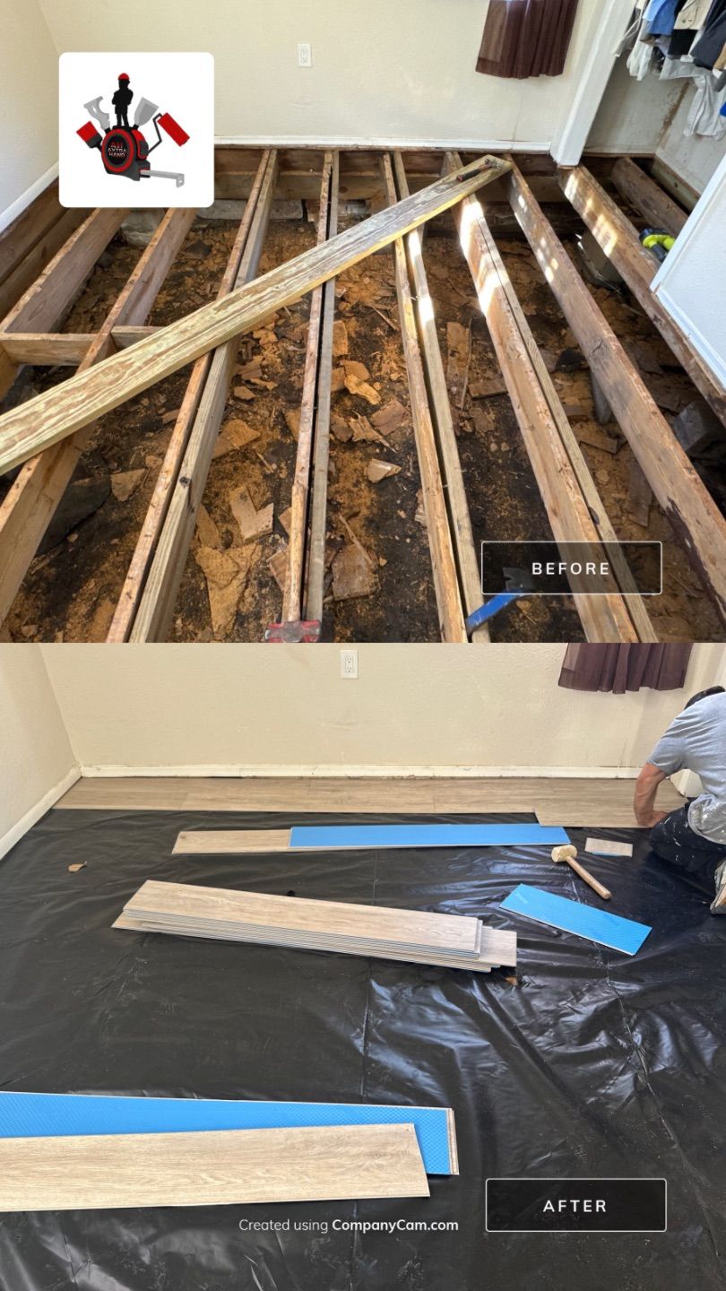Subfloor Repairs & Flooring Installation by Axtra Hand