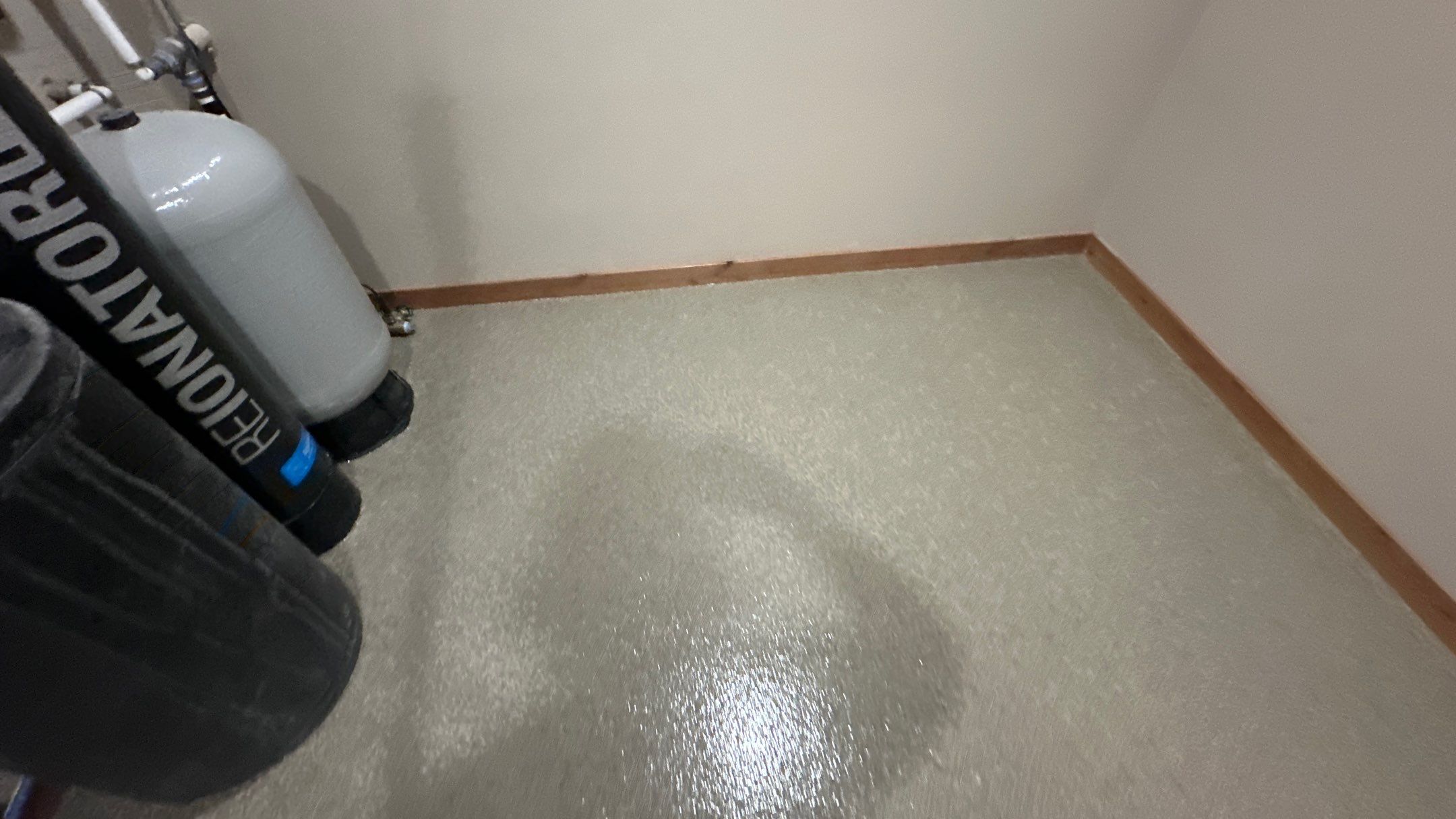 Patio & Laundry Room Transformation using Trail Mix 1/8" Chip by Croc Coatings, LLC