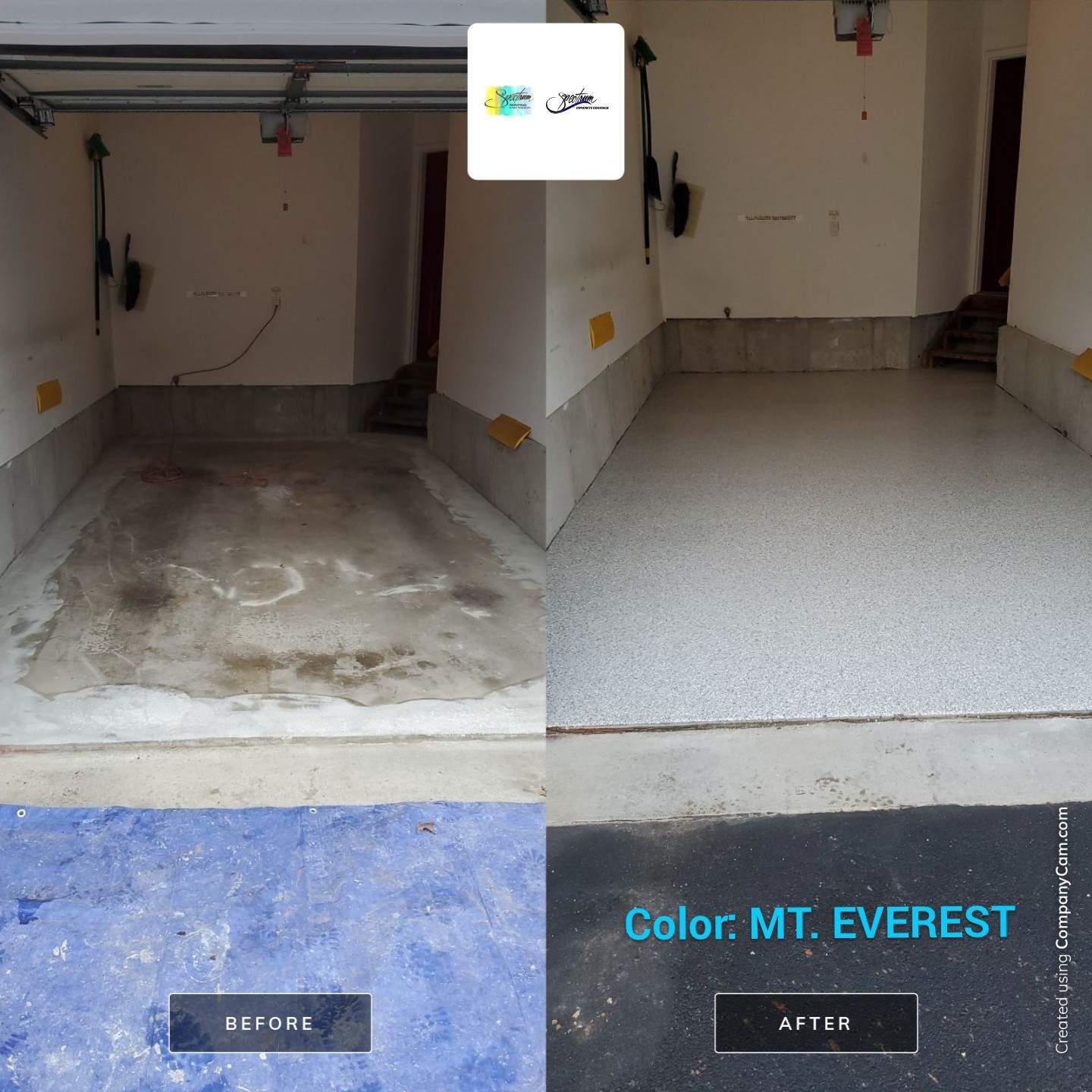 Garage Floor Coating using Penntek  by Spectrum Painting, LLC