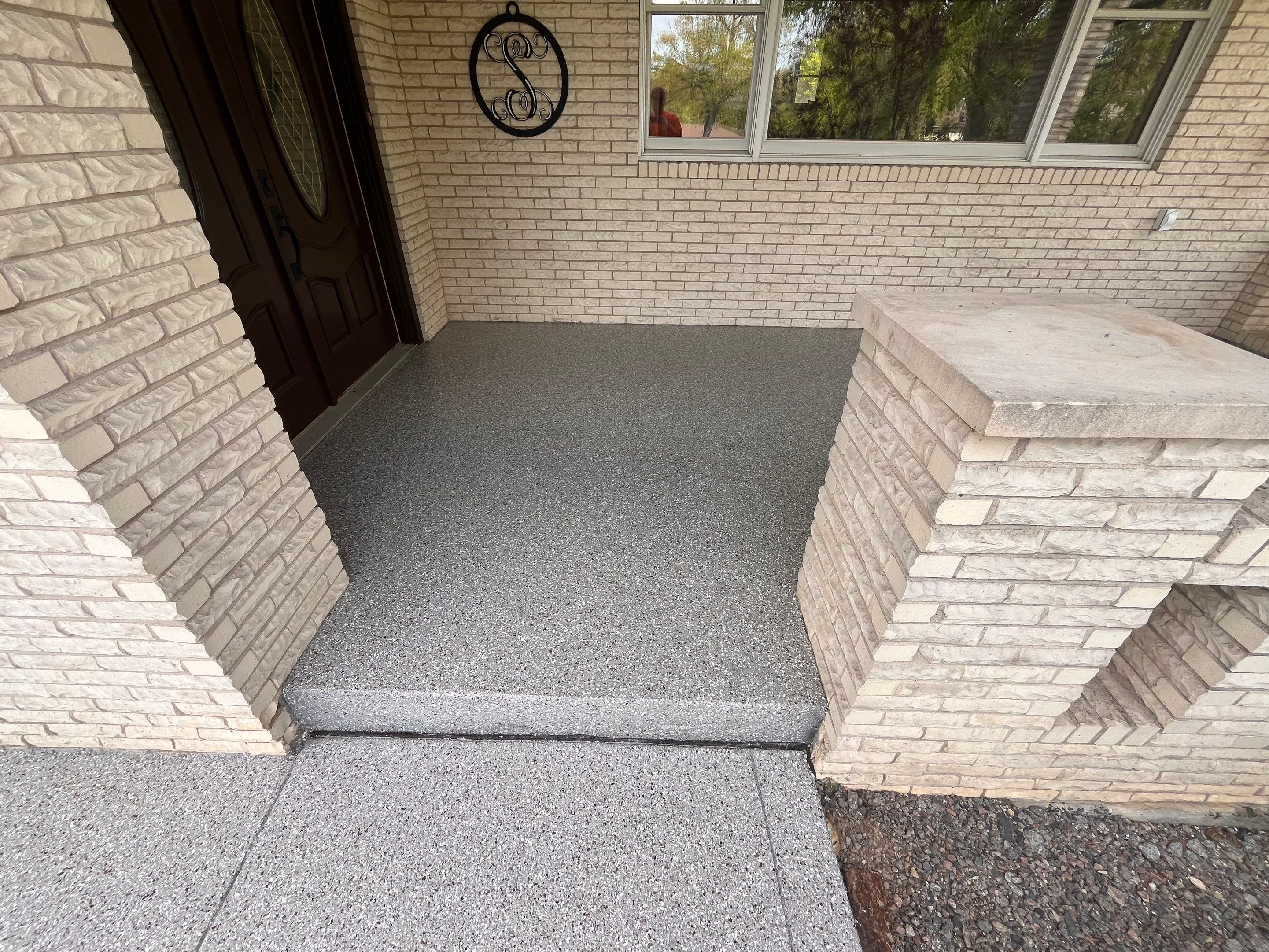 Creekbed Outdoor Concrete Coating by Level 10 Coatings