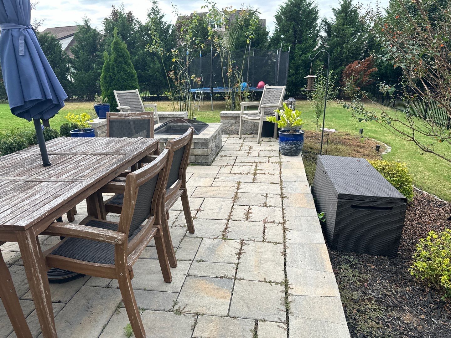 Patio using Wood Sealant, Top Coat, and PolySand by DuraSeal