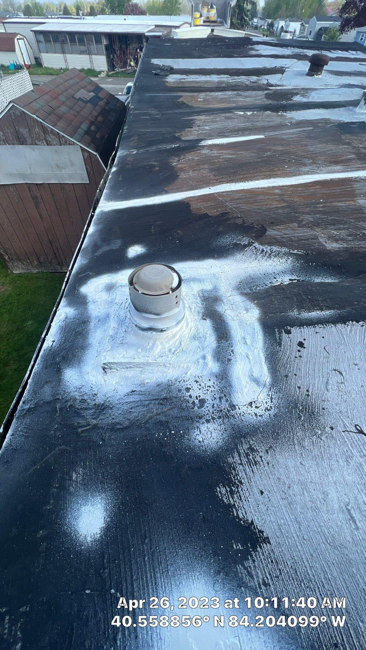 Residential Roofing Installation using 60 mil rubber roof  by Nitro Roofing and Construction