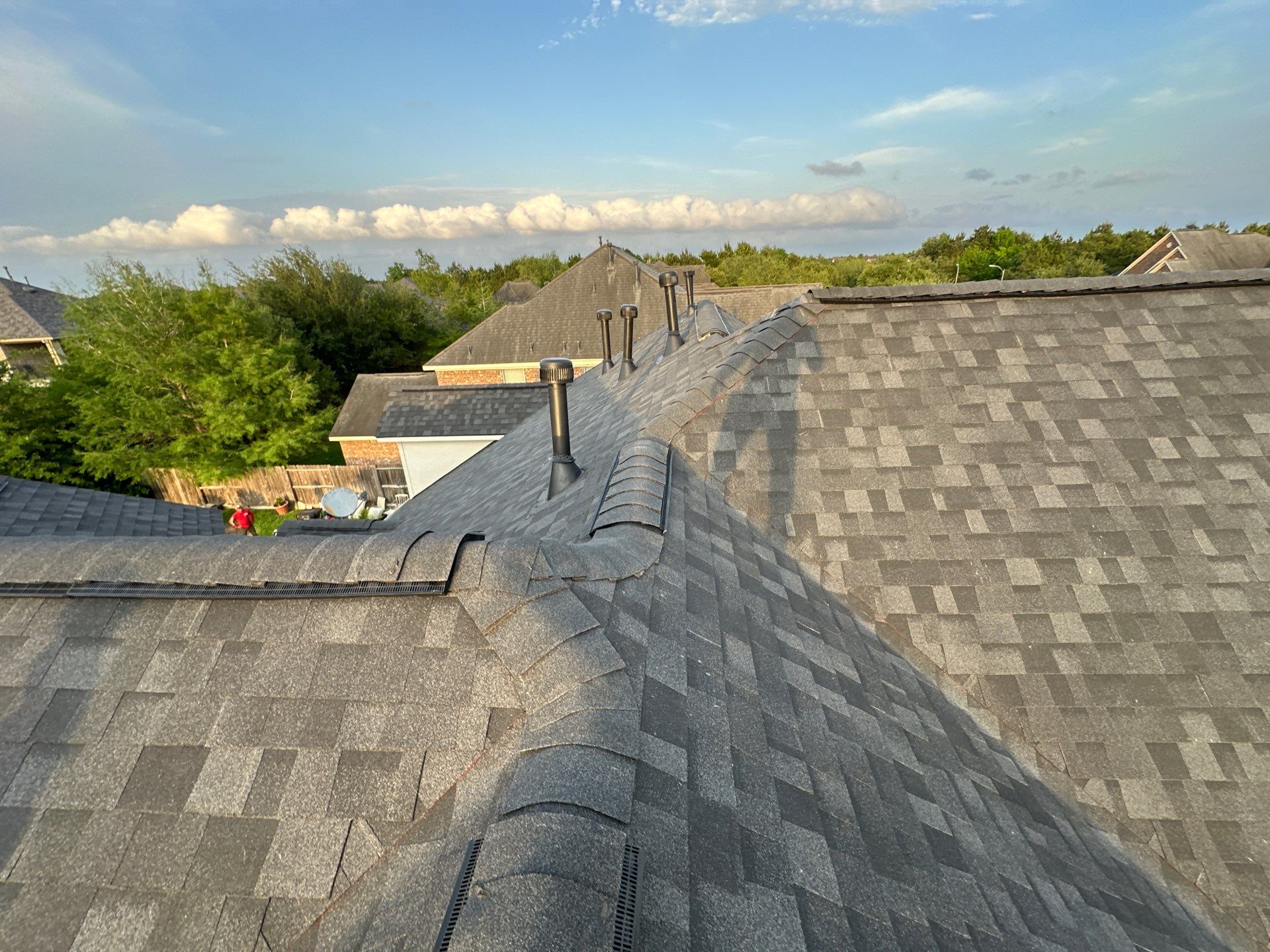 Residential Roofing Installation using Owens Corning Duration  by Motion Roofing