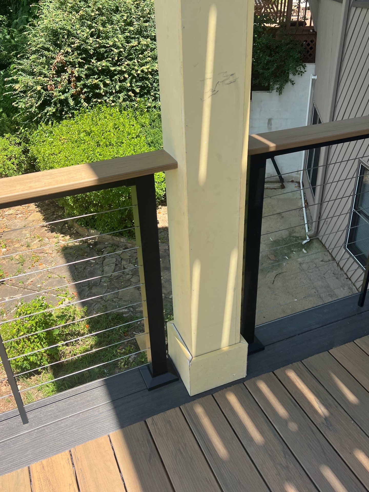 TimberTech Deck Replacement with Metal Cable Railing in Atlanta, GA by Nelson Exteriors