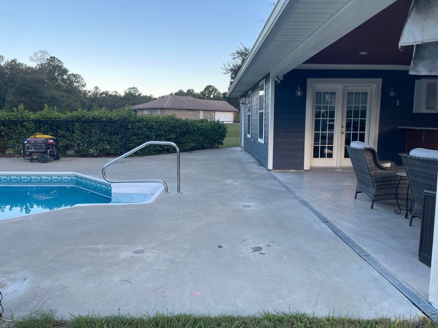 Pool Deck in Lake City, FL in Mount Everest by Cross Creek Concrete Coatings