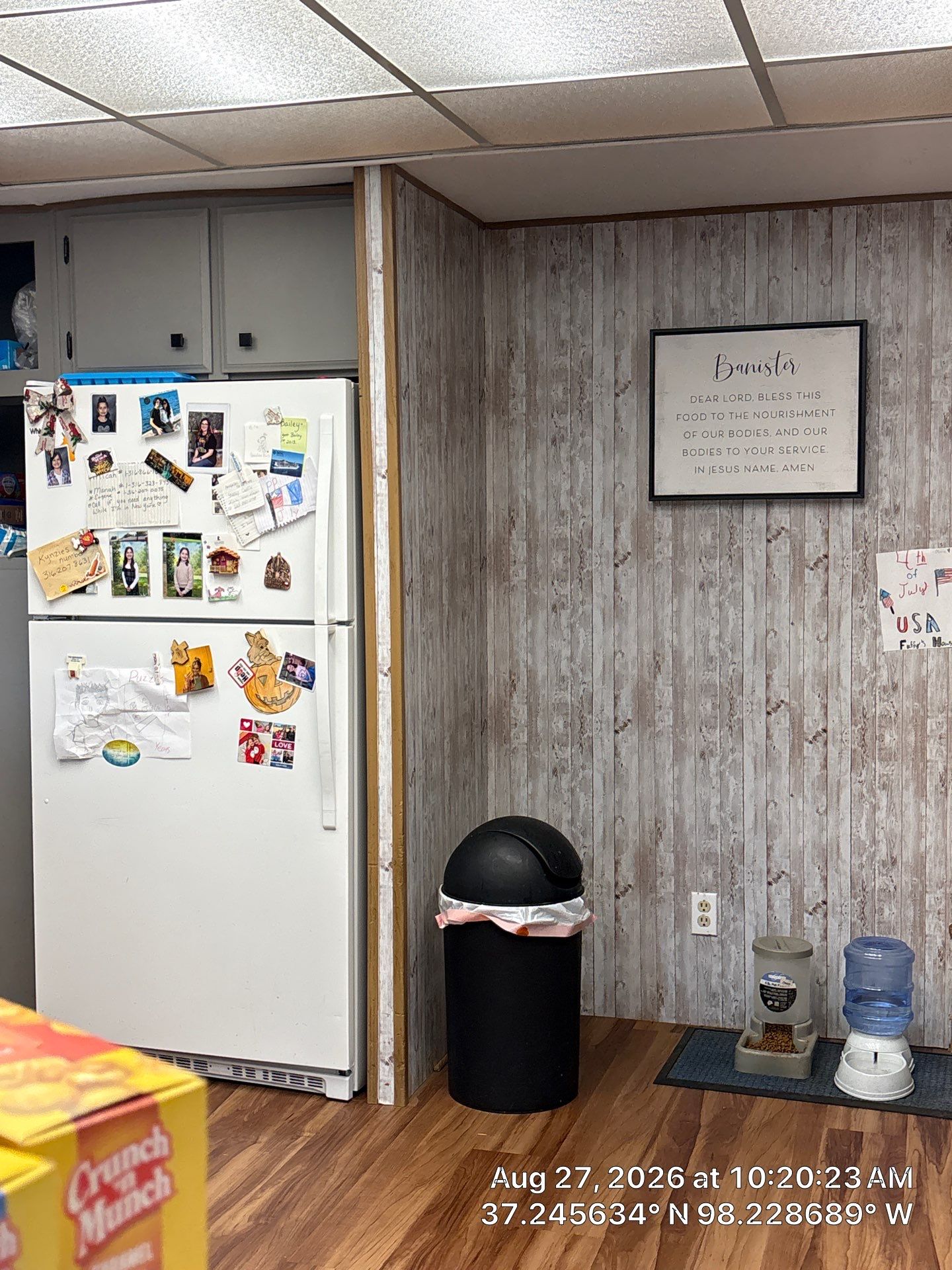 Kitchen Remodel Featuring Gray Cabinetry and Wood-Look Flooring by CompanyCam Sales Demo