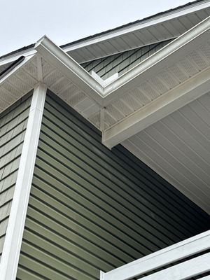 Vented Vinyl Soffit Repair in Oak Island, NC