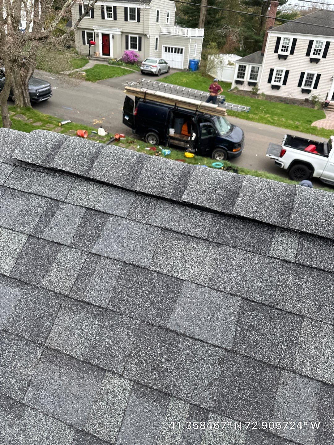 Residential Roofing Installation using Owens Corning TruDefinition Duration AR - Estate Gray by A Plus Exterior