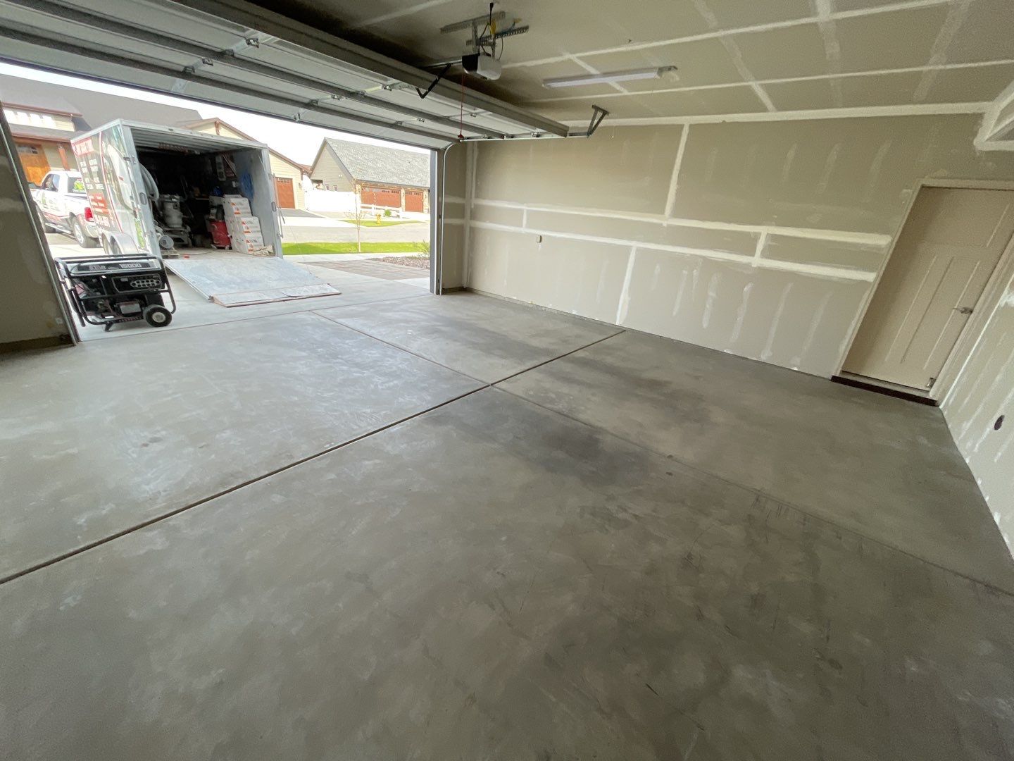 Garage Transformation using Slate Stone by Croc Coatings, LLC