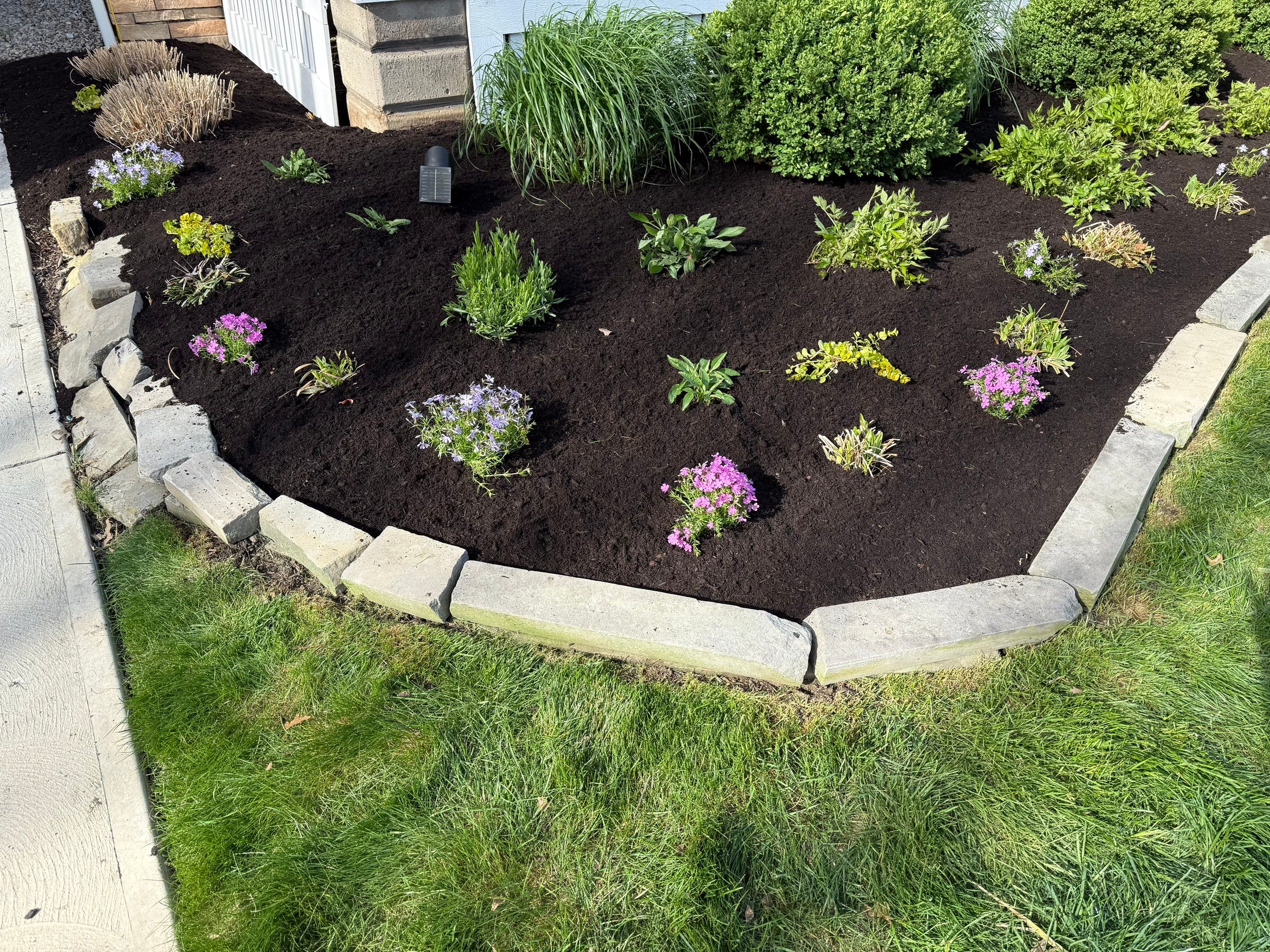 Colorful Cottage Install by Elm Rose Gardens