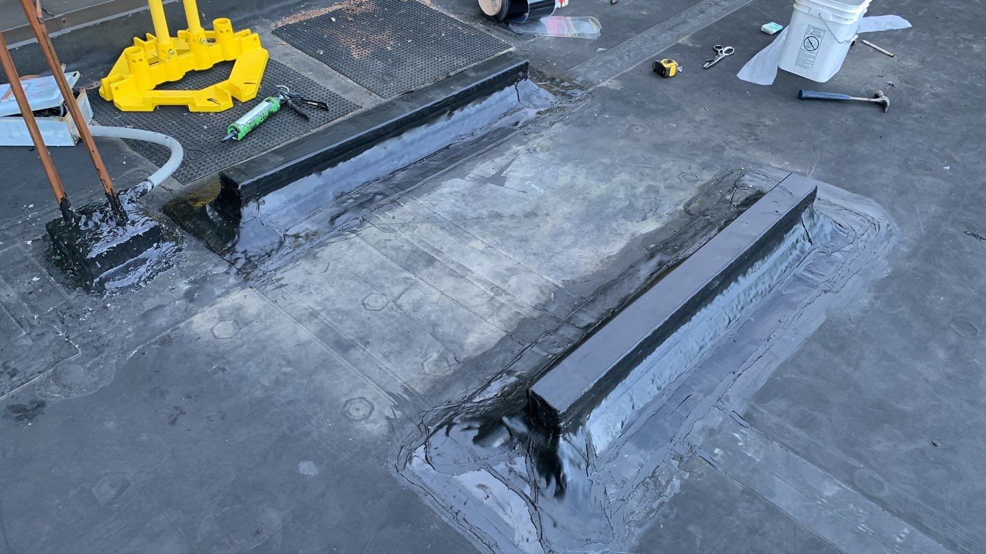 Commercial Roofing Repair using EPDM  by A Plus Exterior
