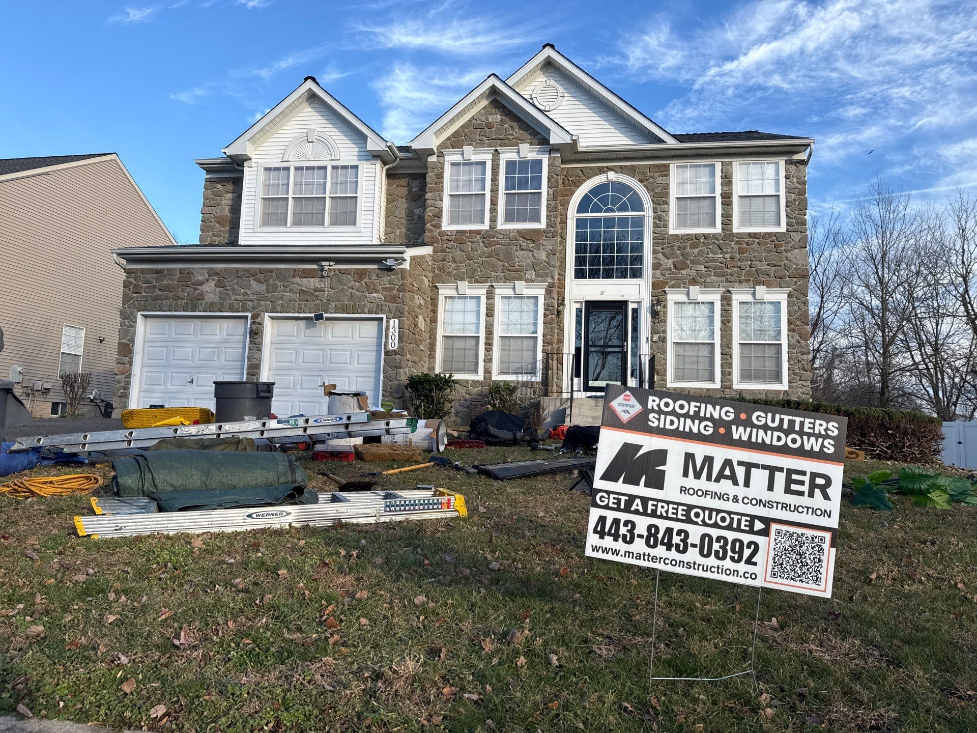 Residential Roofing Installation using GAF Timberline HDZ by Matter Roofing & Construction