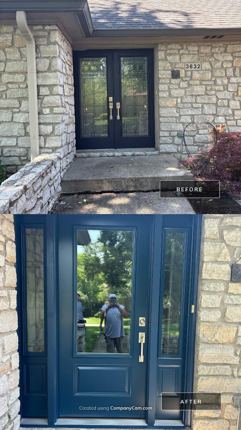 Custom Front Entry and Sliding Patio Door Replacement in Greenwood