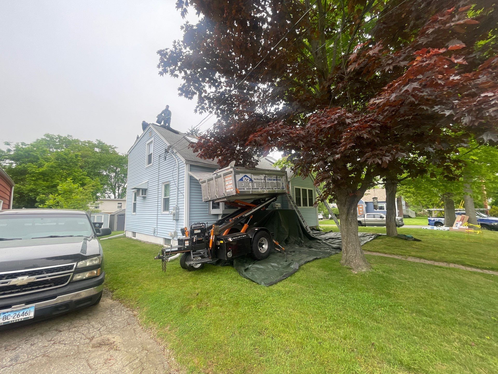 Residential Roofing Installation using Tamko Titan XT - Virginia Slate by A Plus Exterior