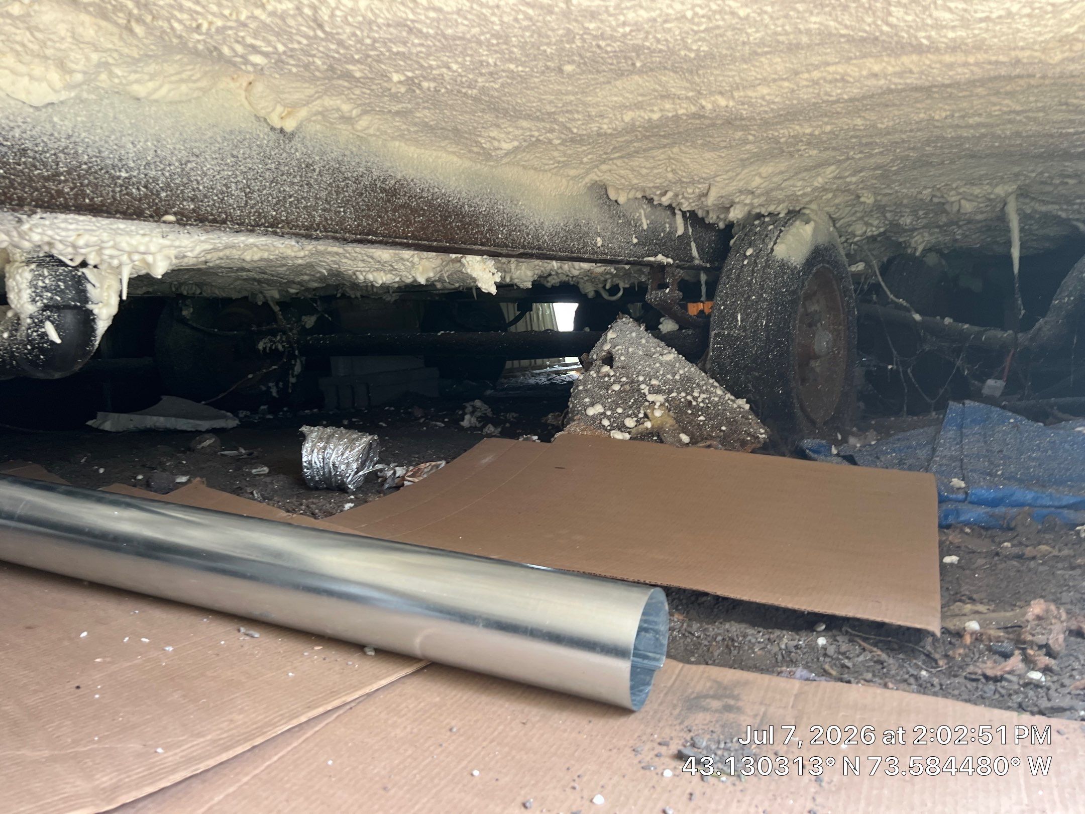 New Furnace and Mobile Home Belly Insulation Project in Greenwich by Saffron Elite Home Performance & Building Science