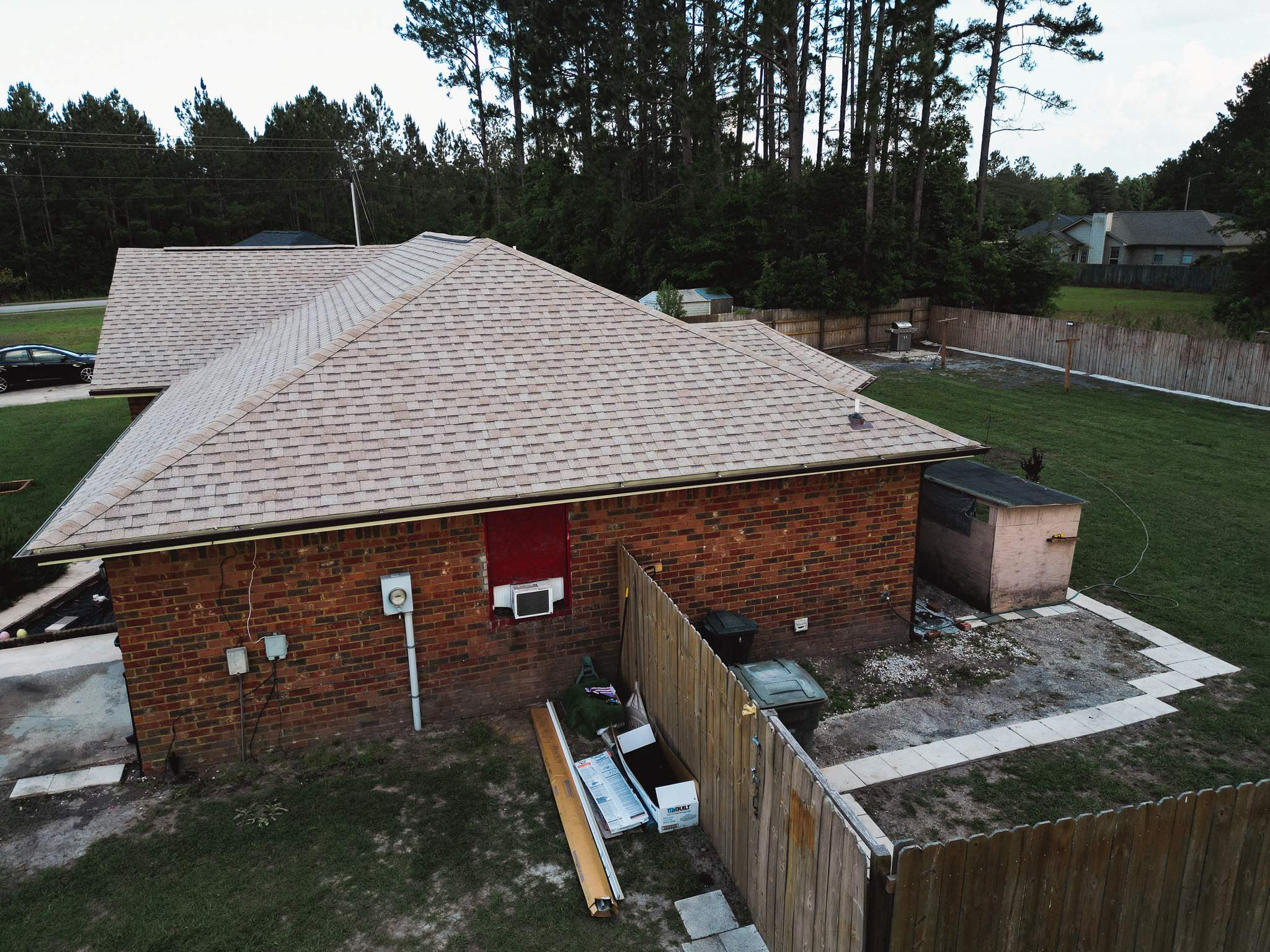 Residential Roofing Installation using Atlas Pinnacle Pristine Tan Mist by Talya Roofing
