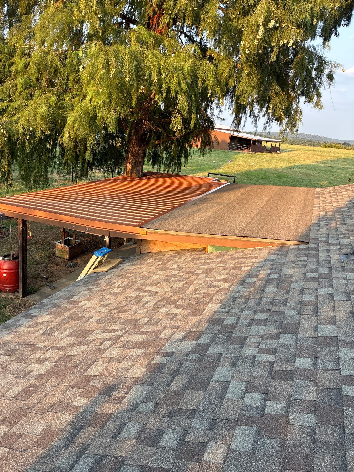 Hail damage restoration by In & Out Construction & Remodeling, LLC