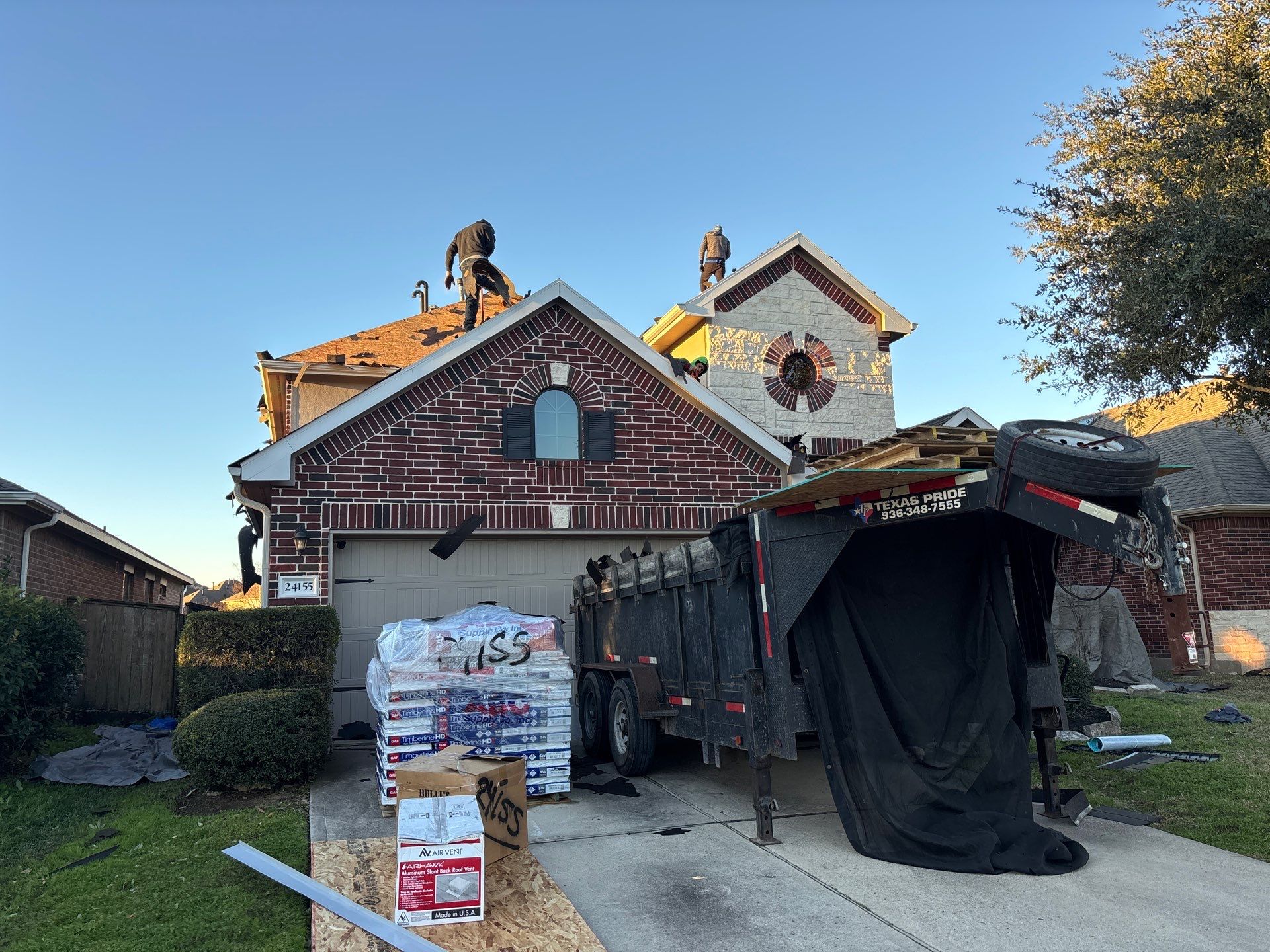 Residential Roof Replacement using GAF HDZ - Weathered Wood by Elite Roofing LLC