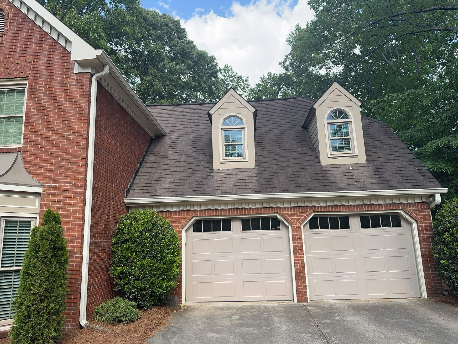 Marietta, GA Rotten Wood Replacement, Chimney Corner Board Installation, Gutter Replacement, and Exterior Painting by Nelson Exteriors