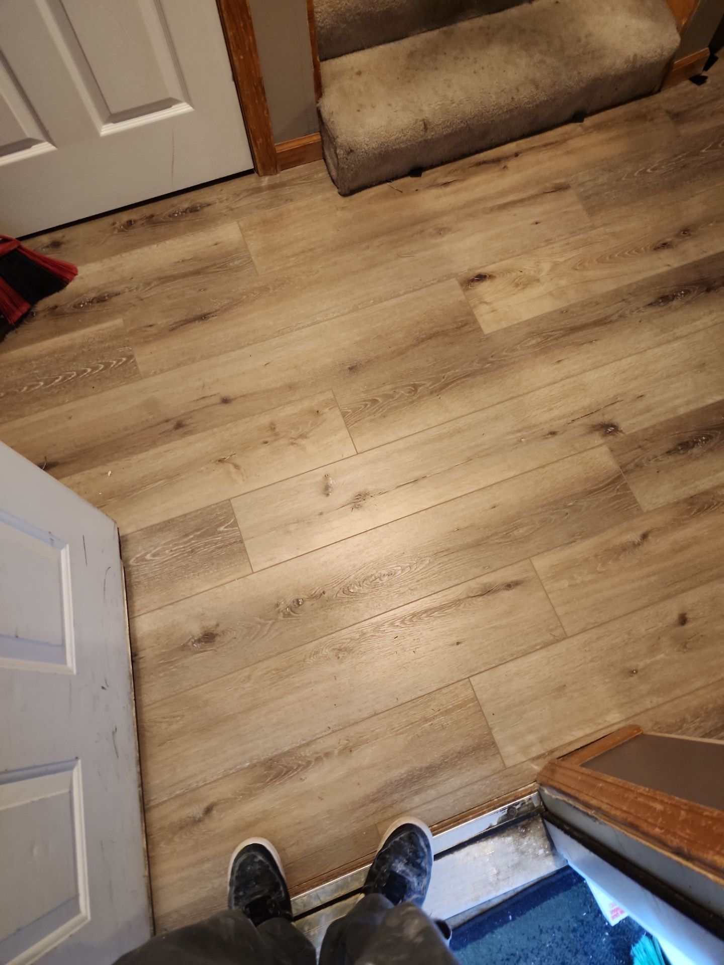 Bathroom Remodel using Luxury Vinyl Plank by The Shower Company