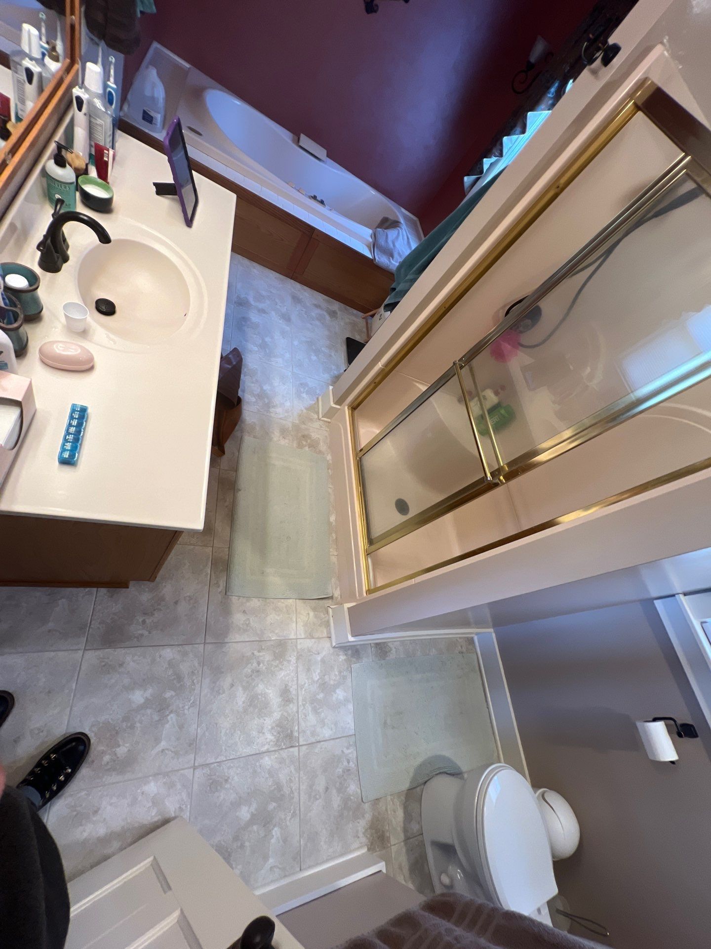 Bathroom Remodel using Shower Door by The Shower Company