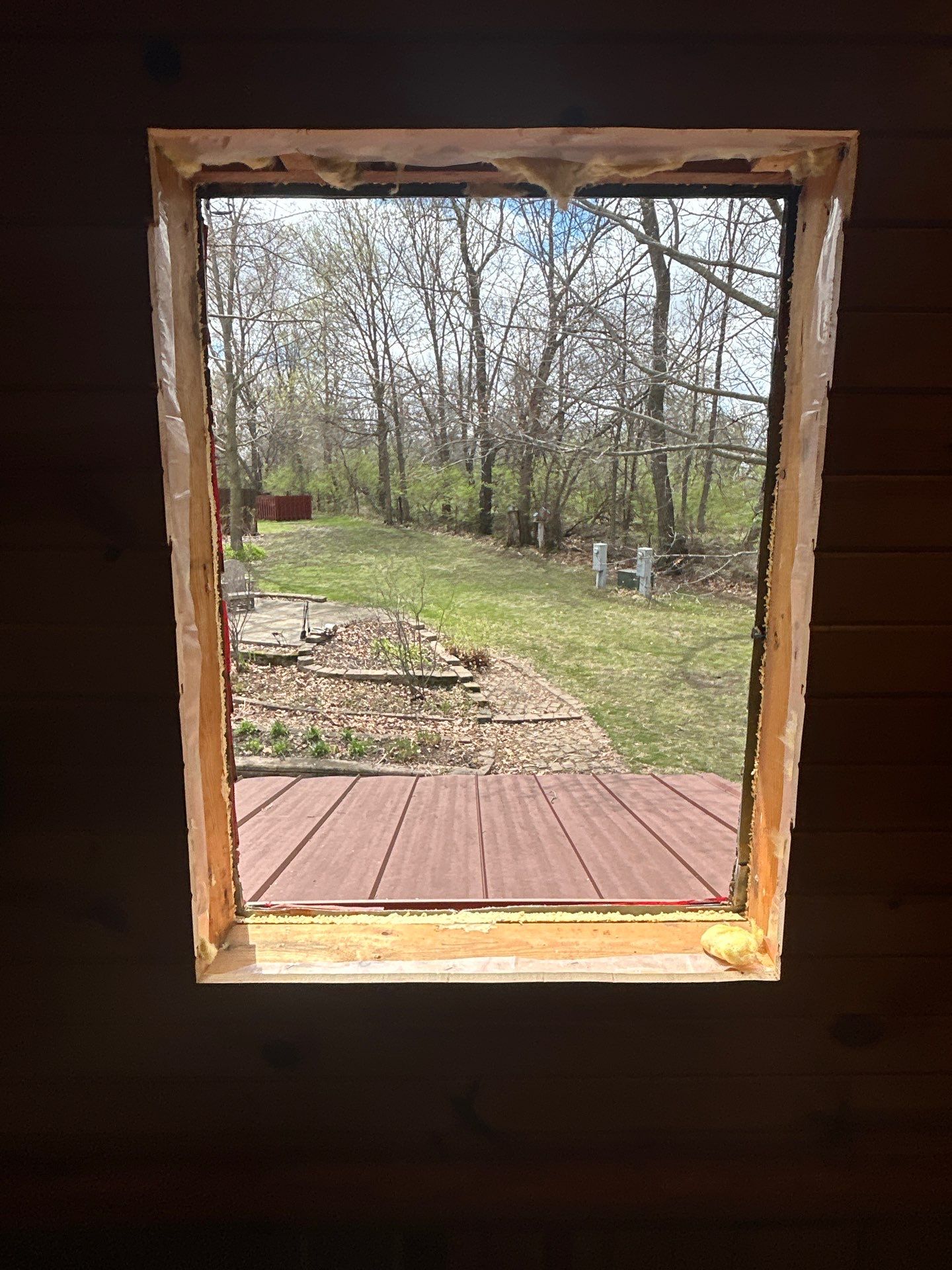 Pella Window installation using Pella Lifestyle wood/Aluminum window by United Windows and Siding LLC