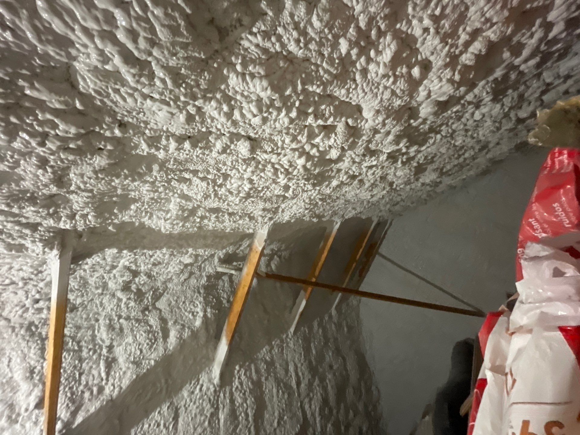 Attic Insulation using open cell spray foam by NYS Foam & Energy