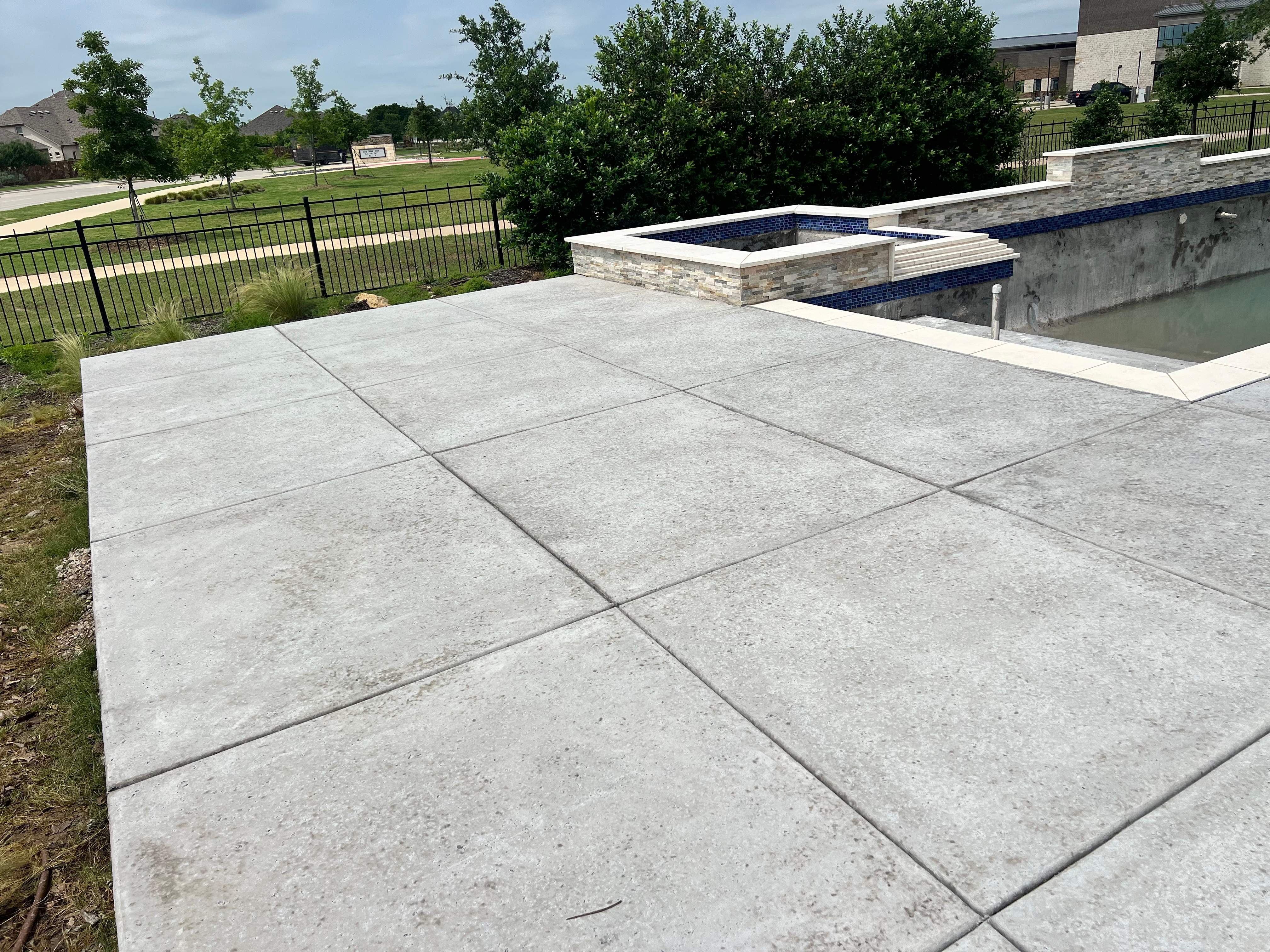 Geometric Pool with Raised Spa by Pinnacle Pools and Spas - DFW