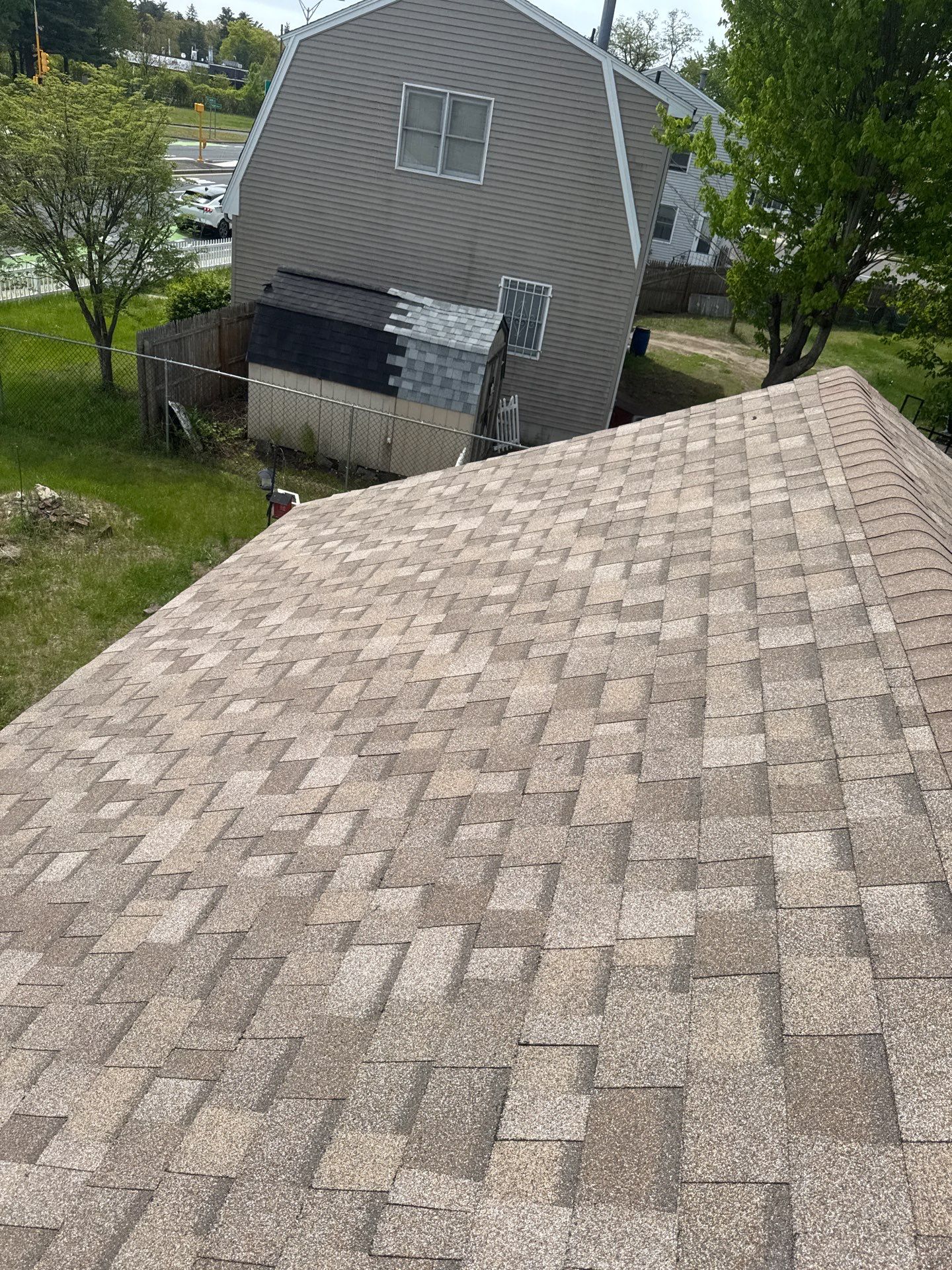 Full Roof Replacement in Springfield, MA – Owens Corning Duration, Sand Castle by JOHNNYS PRO