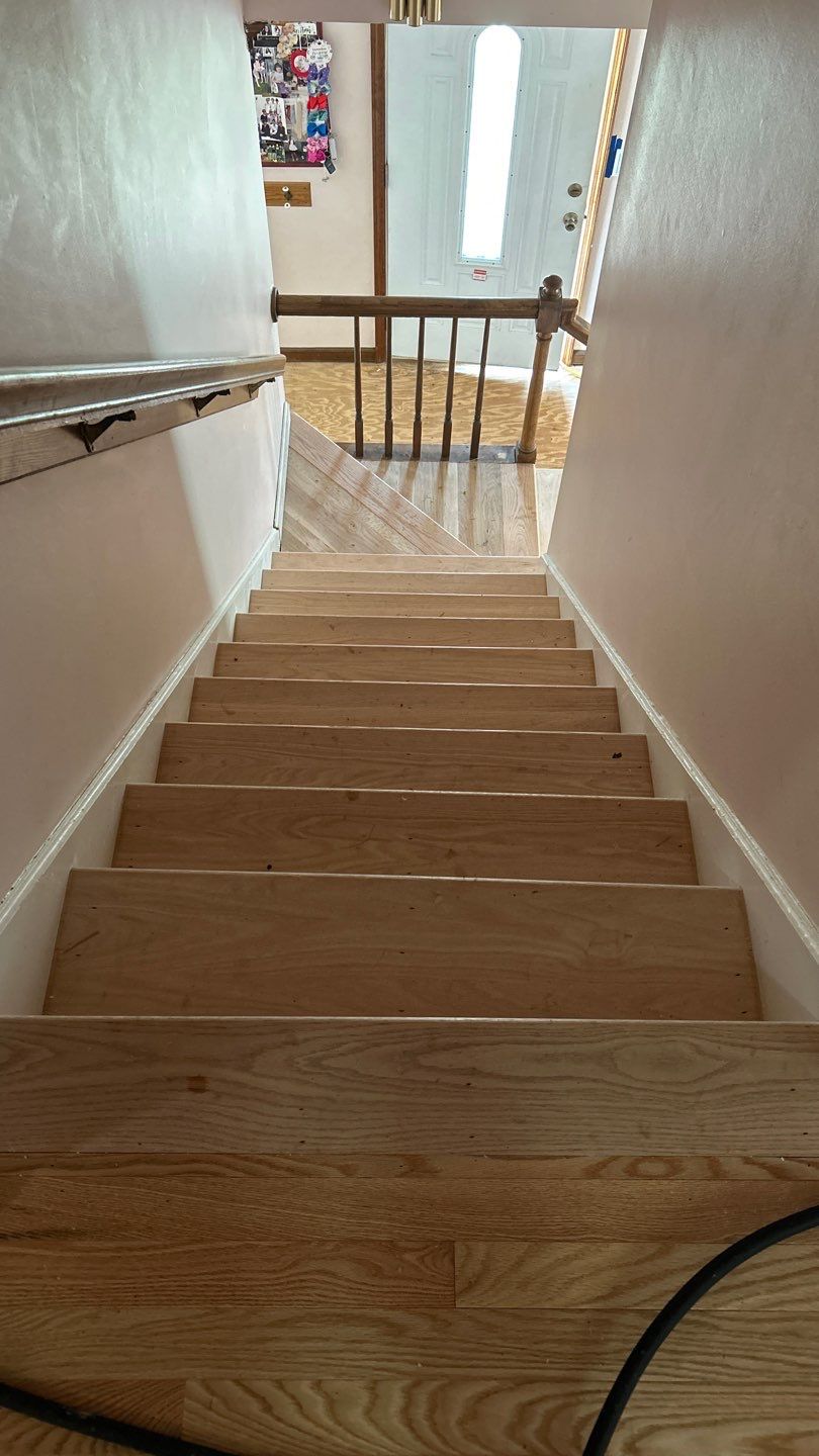 Hardwood Flooring and Staircase Installation  by Footprints Floors of Nashville