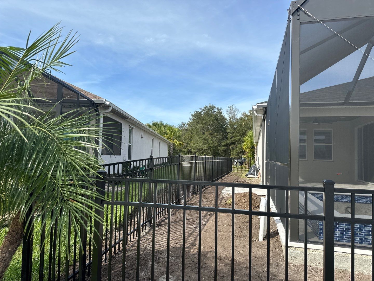 Aluminum Fence Installation using Black 3 Rail Aluminum Fence by Asap fence and gates, LLC