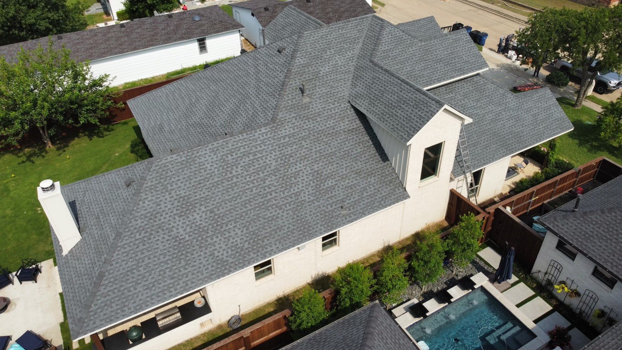 Residential Roofing Installation using GAF Timberline HDZ Pewter Gray by OneSource Roofing and Restoration