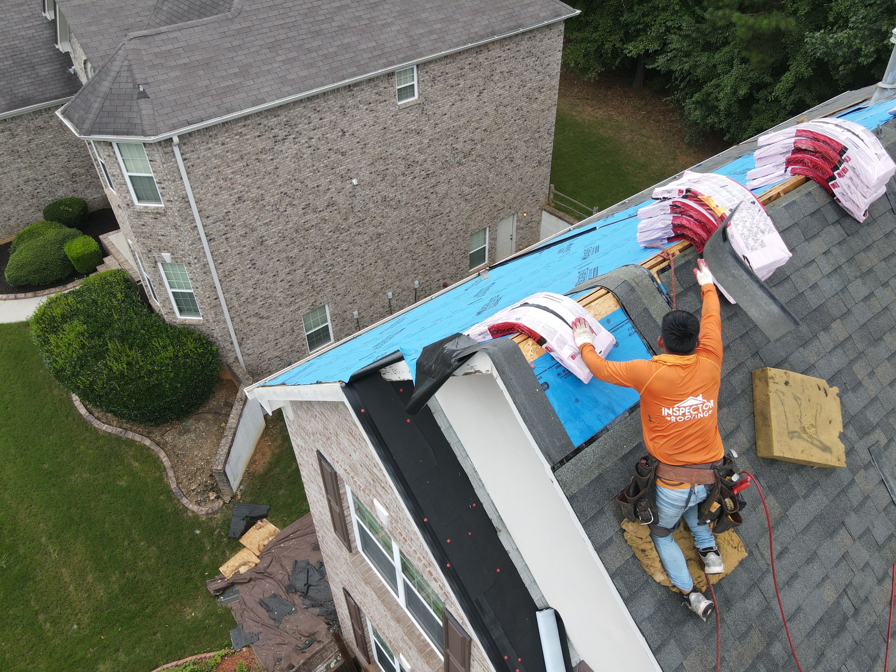Residential Roofing Installation using Owens Corning by Inspector Roofing and Restoration