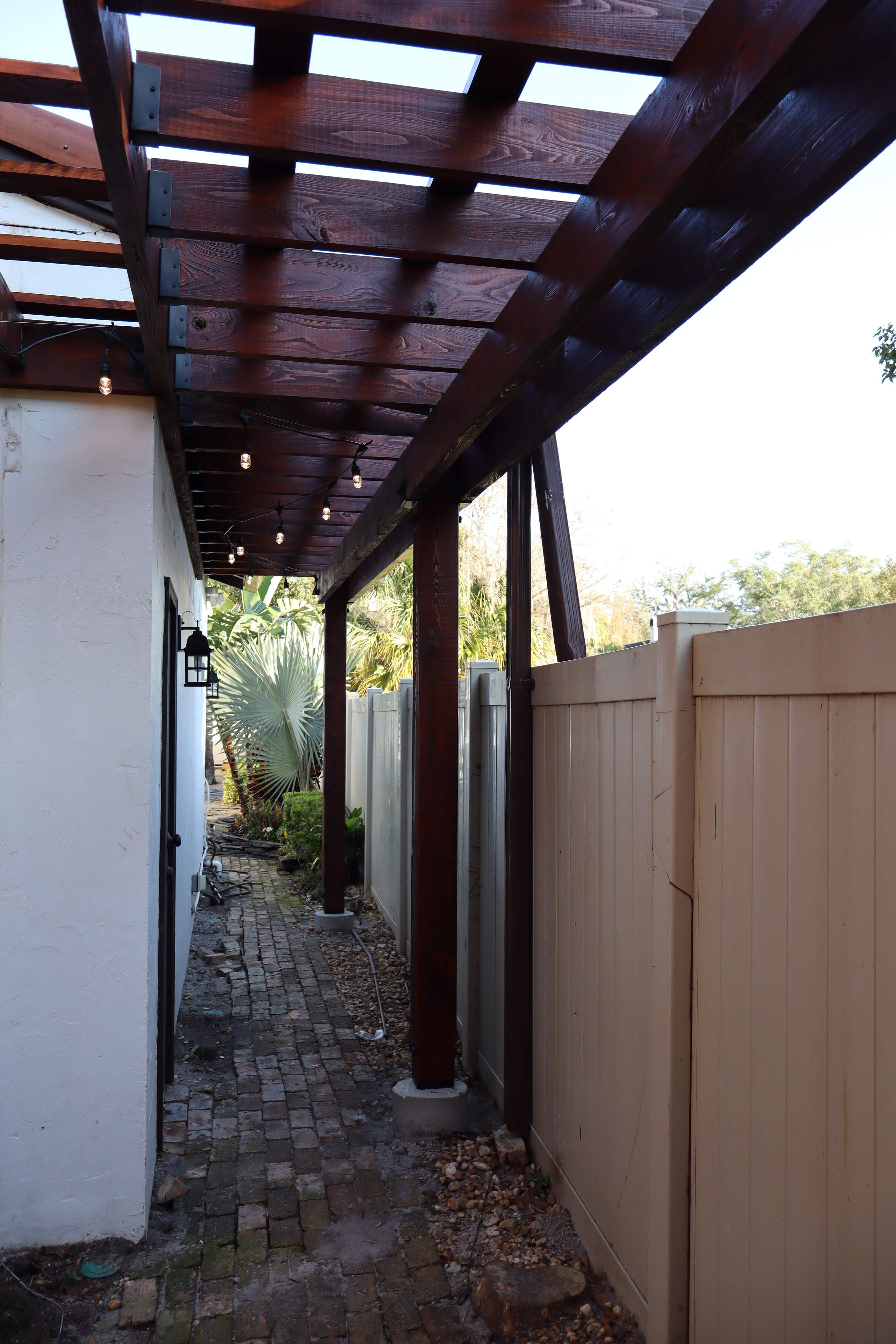 Attach Cypress pergola by Orlando pergolas