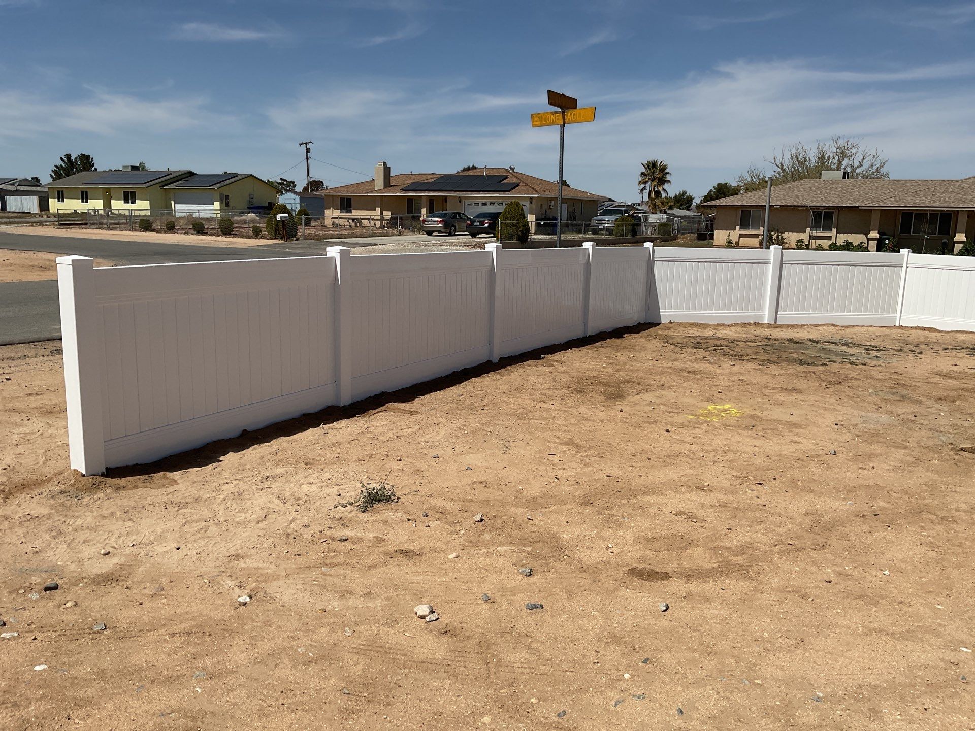 Fence Installation using Vinyl by Fence Guys Inc. 