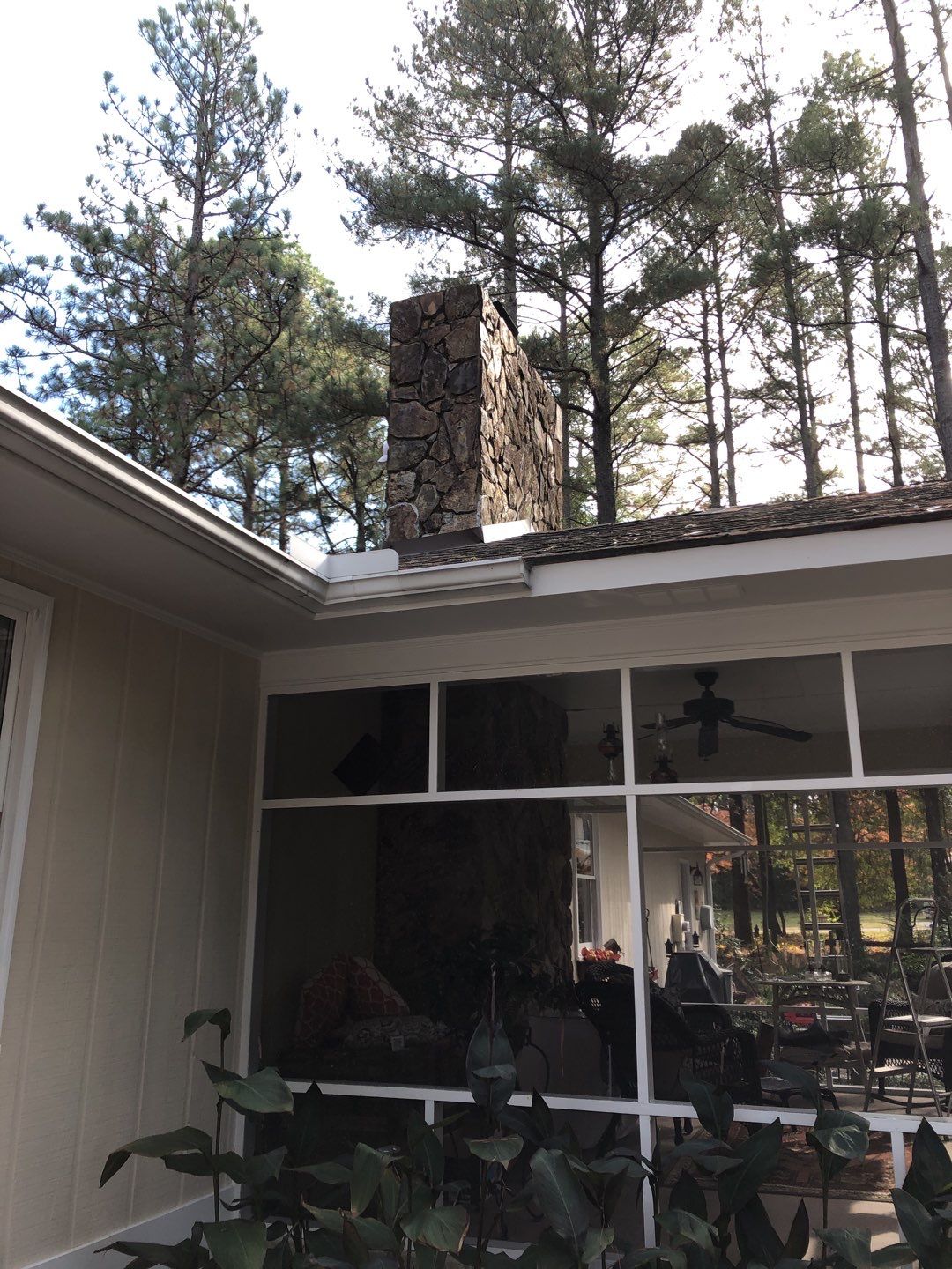 Chimney Flashing using Roof Repair by American Roofing NC